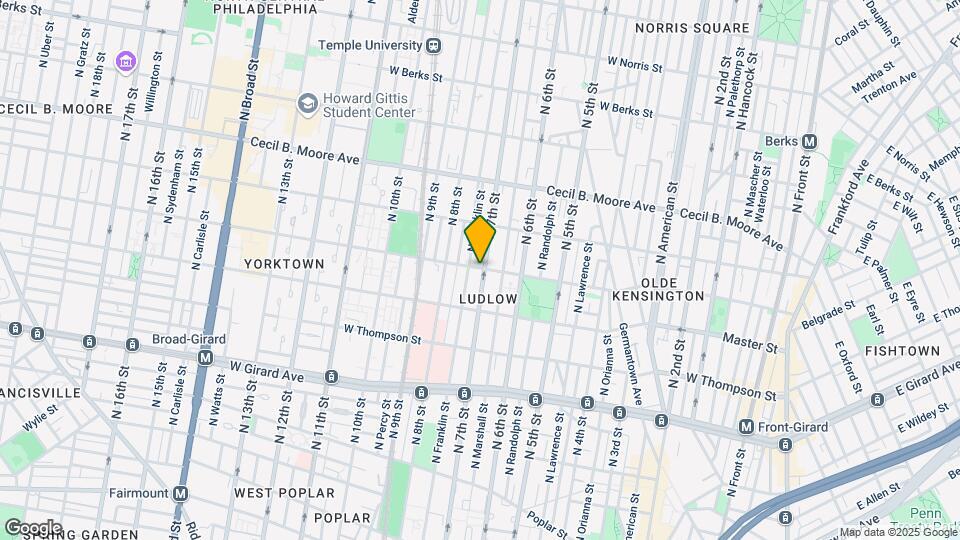 1444 N 7th St, Unit 2 Map and Location Details