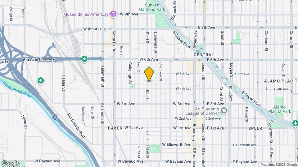 420 Elati St Map and Location Details