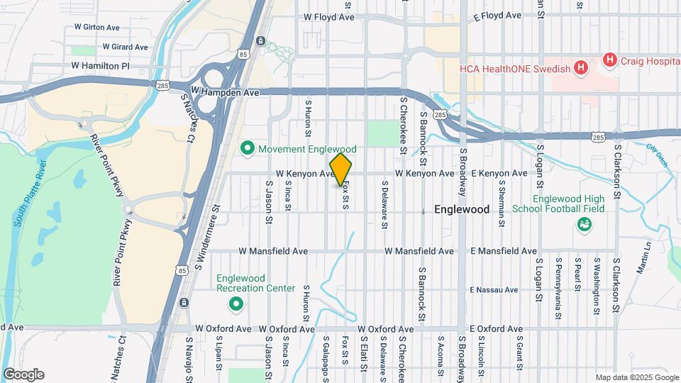 3741 S Fox St Map and Location Details