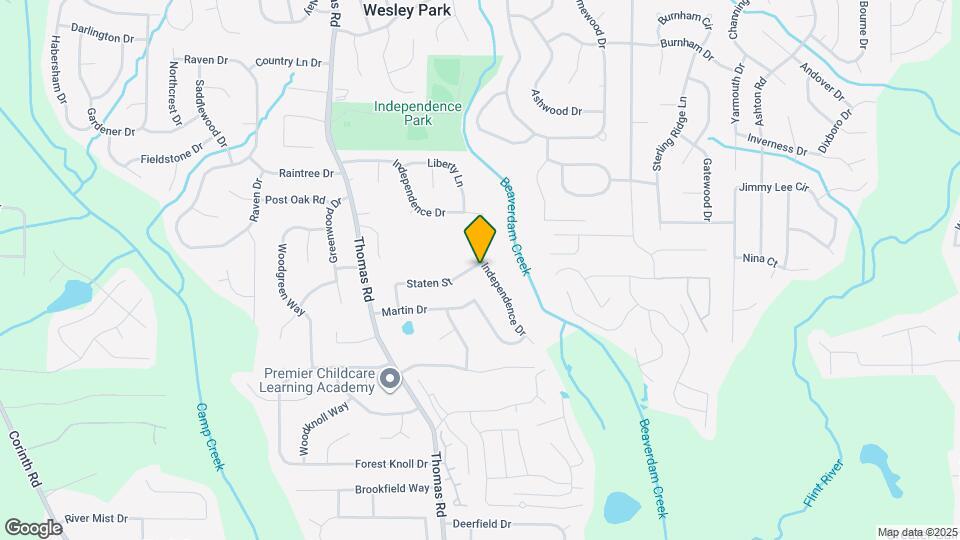 284 Independence Dr Mapa y Detalles de la Ubicación