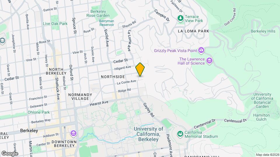 1717 La Loma Ave Map and Location Details