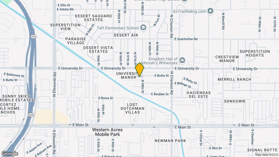 9750 E Butte St Map and Location Details