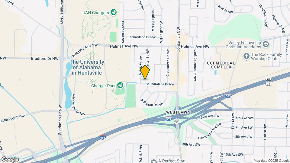 4402 Saundralane Dr NW, Unit 1 Map and Location Details