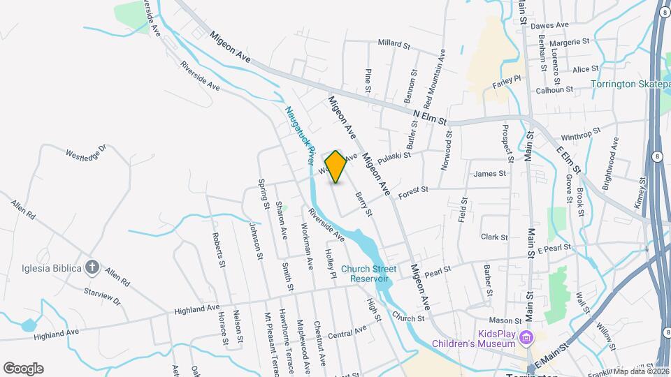 70 Woodbine St Map and Location Details