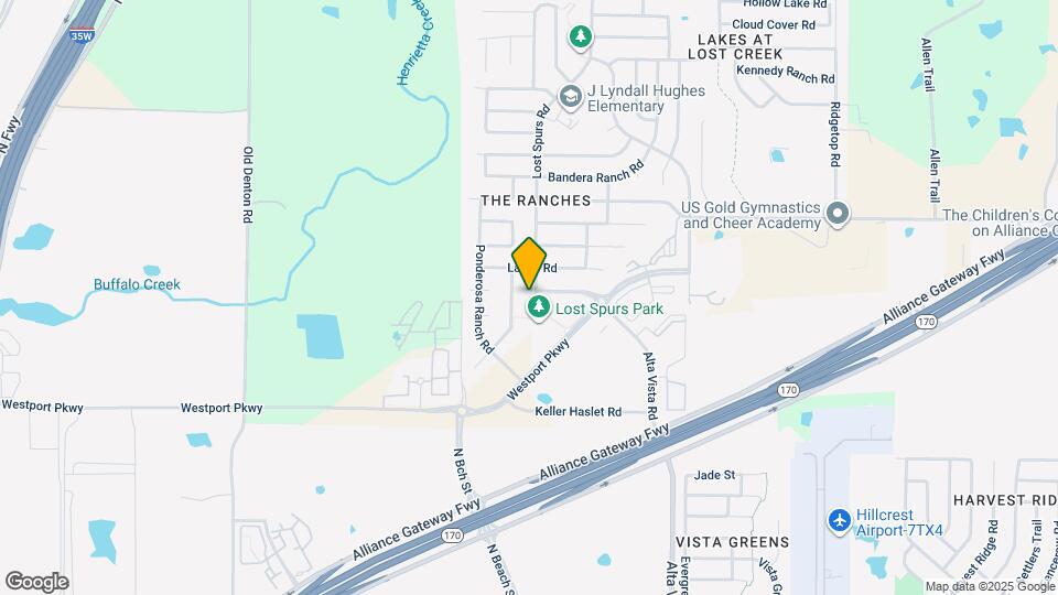 13421 Lost Spurs Rd Map and Location Details