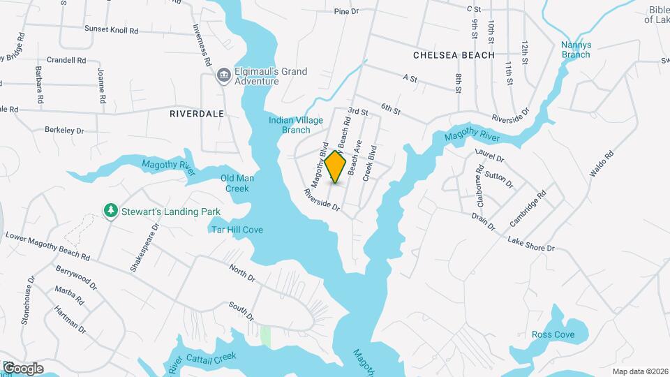 333 Magothy Beach Rd Map and Location Details