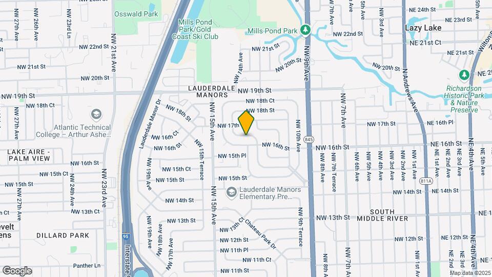1212 NW 16th Ct Map and Location Details