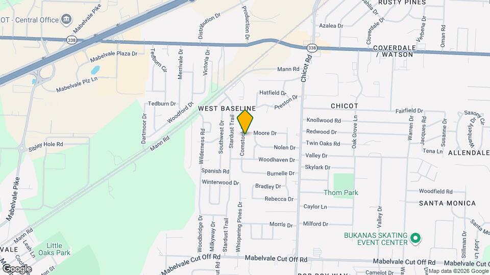 9601 Comstock Rd Map and Location Details