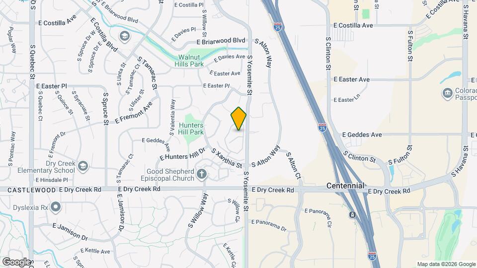 7265 S Xenia Cir Map and Location Details