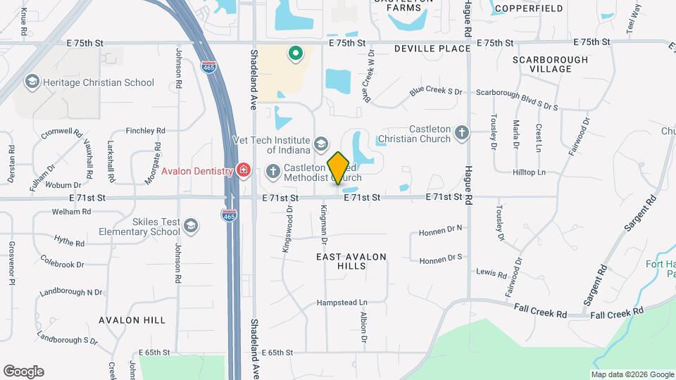 Shadeland Station Apartments Map and Location Details