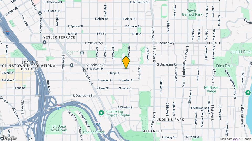 1851 S Jackson Pl Map and Location Details