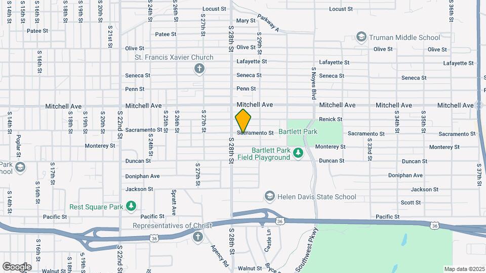 2808 Sacramento St Mapa y Detalles de la Ubicación