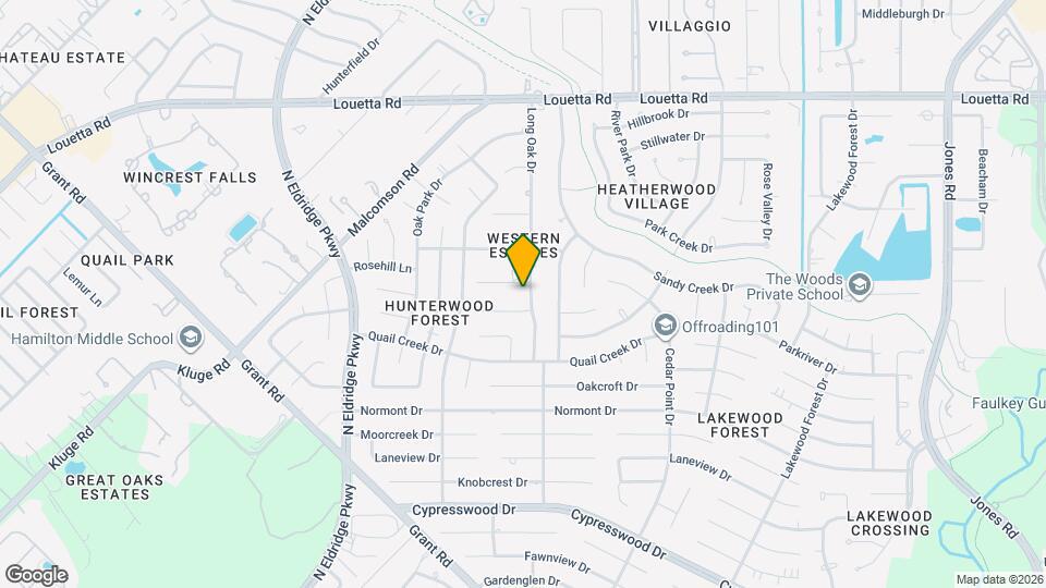 12103 Silver Creek Dr Map and Location Details