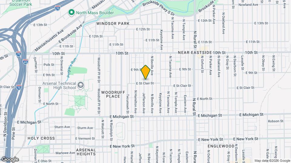 805 Jefferson Ave Map and Location Details