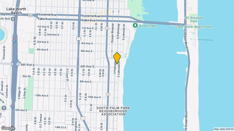532 N Palmway Map and Location Details