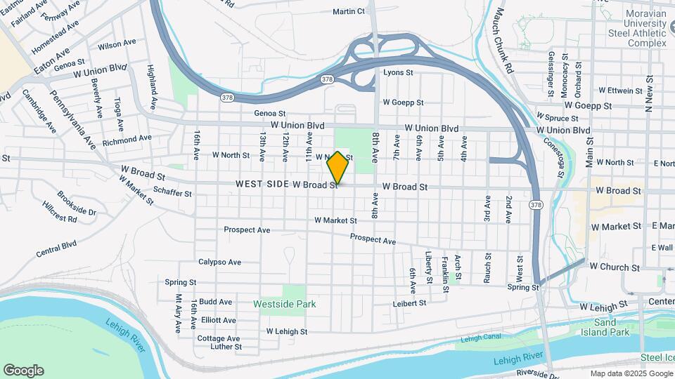 1027 W Broad St-Unit -1 Map and Location Details