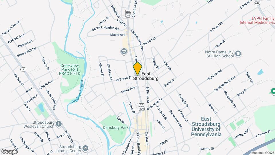 4 E Broad St Mapa y Detalles de la Ubicación