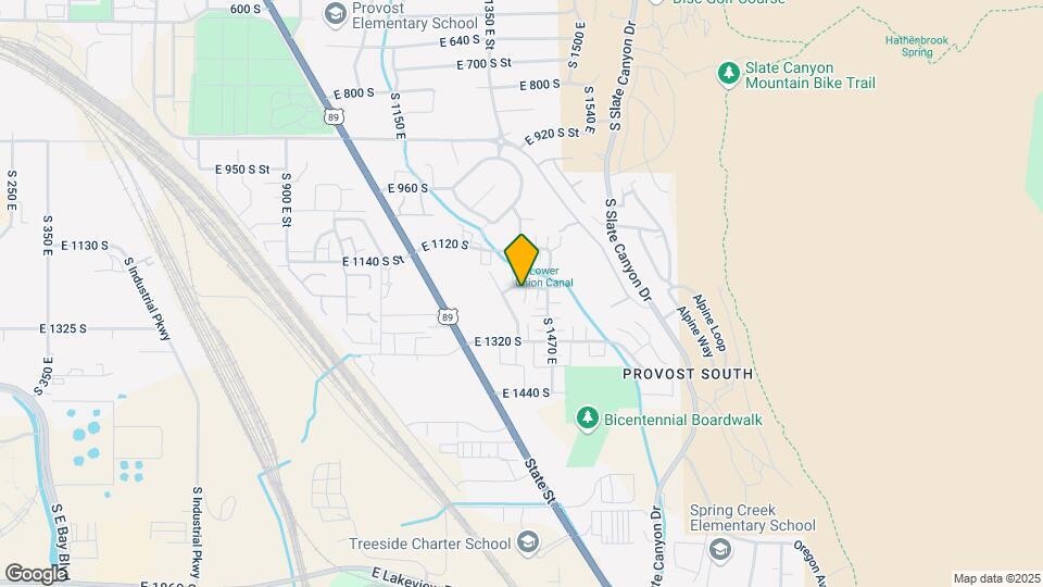 1426 E 1200 S, Unit Townhome Pioneer Development Southeast Provo Map and Location Details