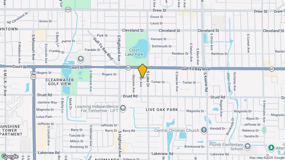 533 S Crest Ave Map and Location Details