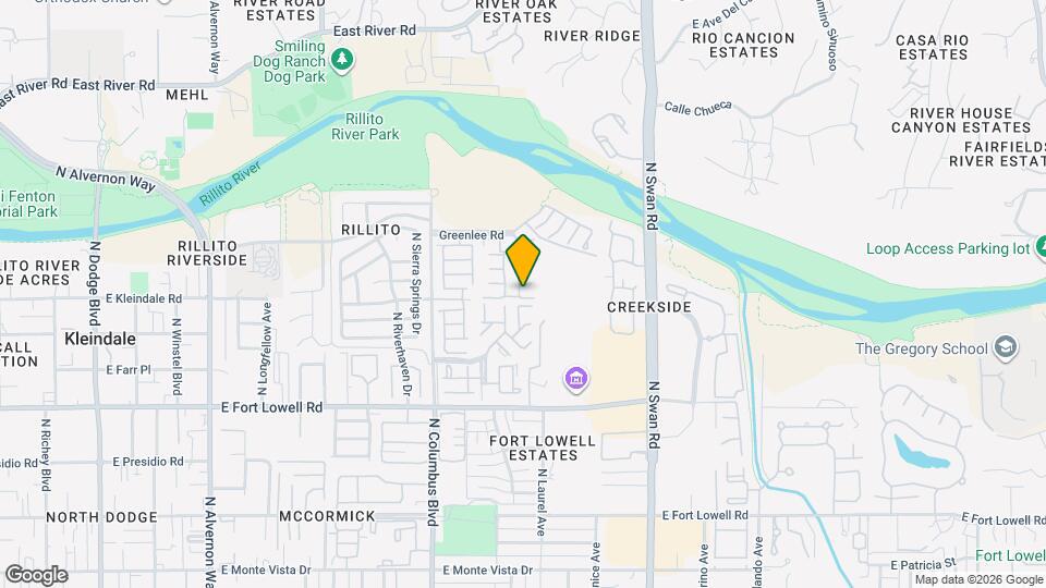 4461 E Bullrush Ln Map and Location Details