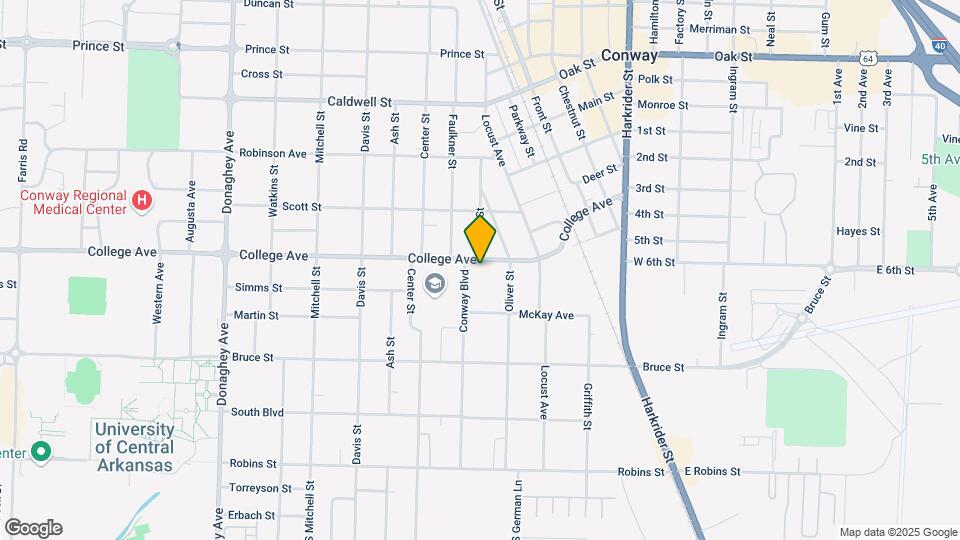 1423 College Ave Map and Location Details