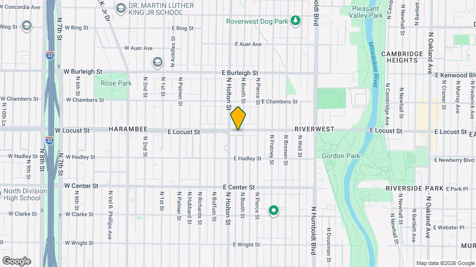 523 E Locust St Map and Location Details