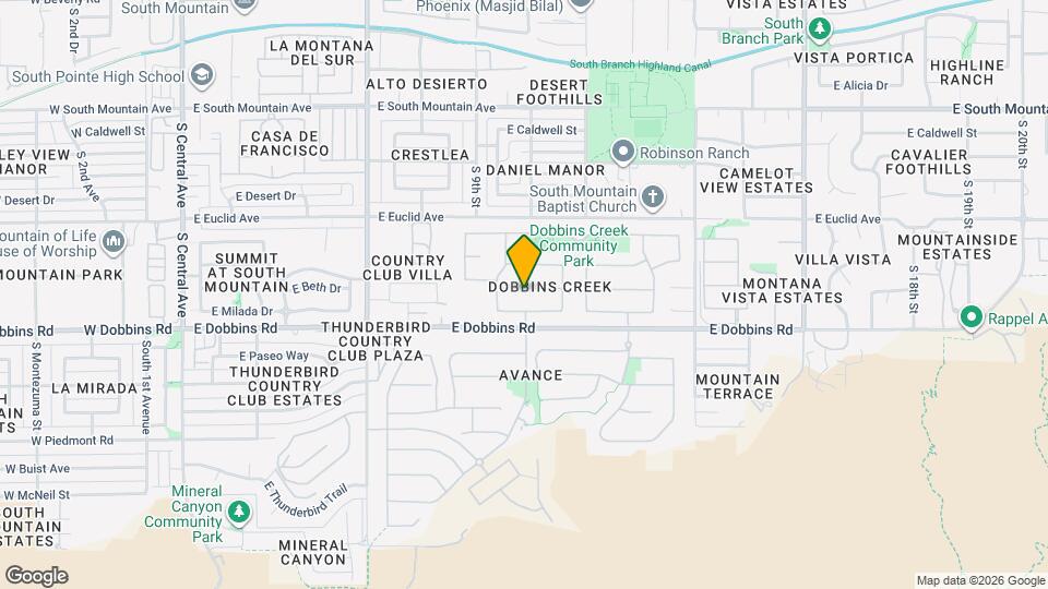 1101 E Beth Dr Mapa y Detalles de la Ubicación