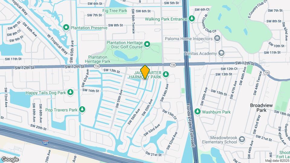 1350 SW 57th Ave Map and Location Details