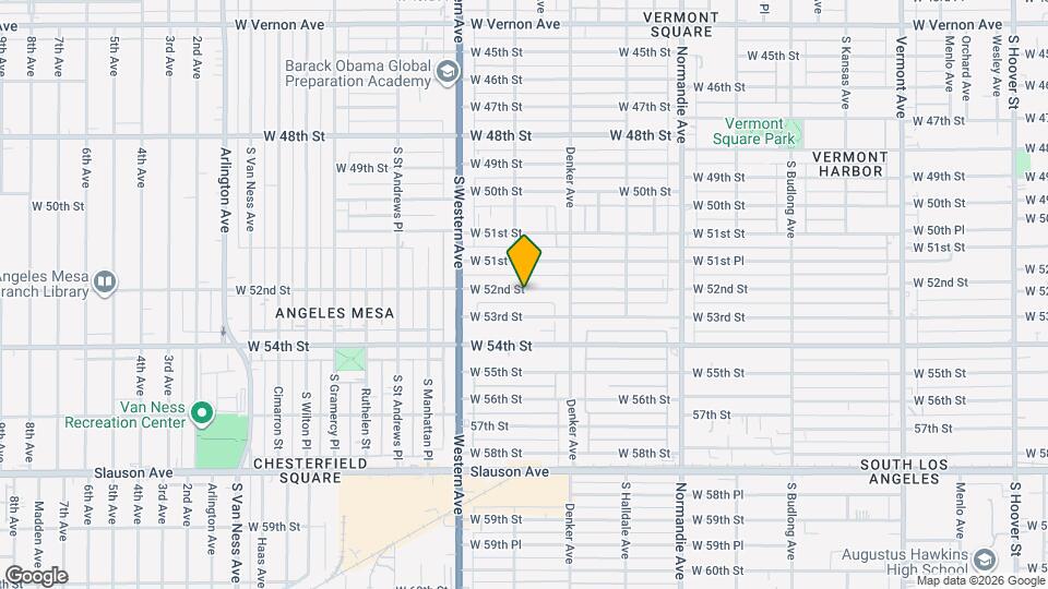 1654 W 52nd St Map and Location Details