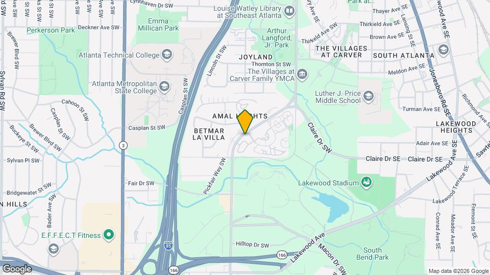 1752 Pryor Rd SW Mapa y Detalles de la Ubicación
