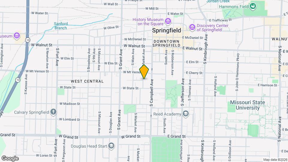 630 S Market Ave Map and Location Details