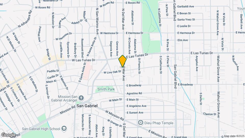 101 W Live Oak St Map and Location Details