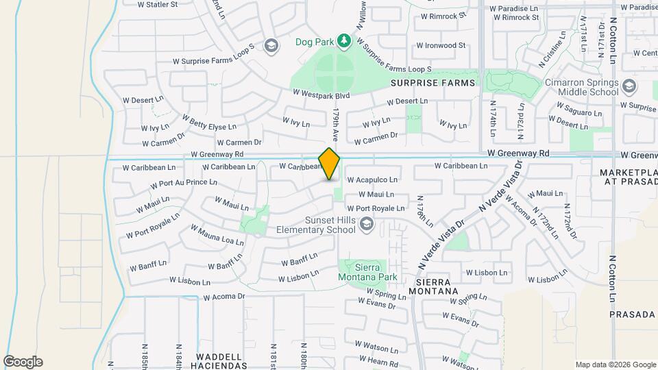 17923 W Port Au Prince Ln Map and Location Details