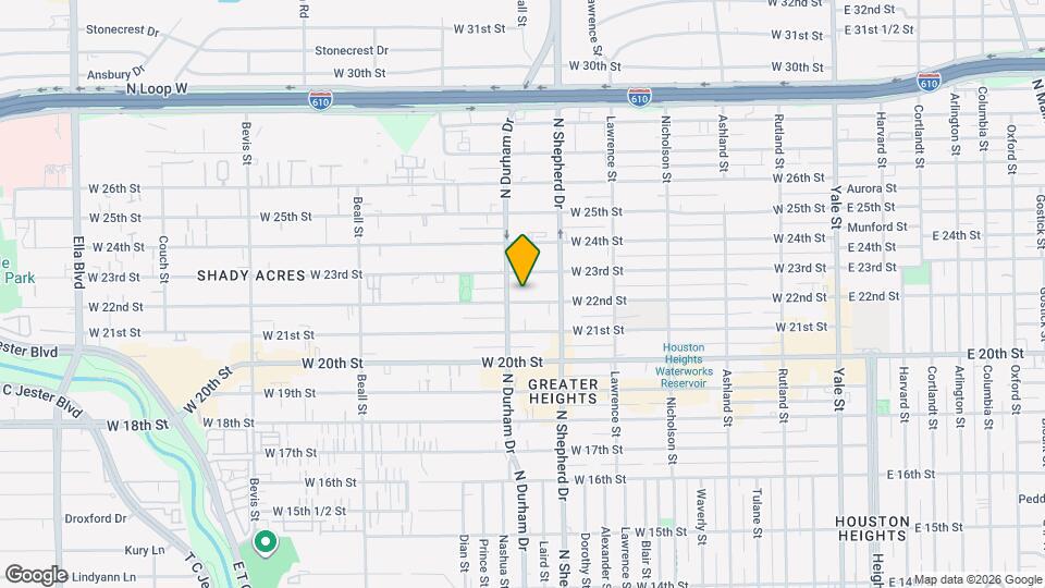 733 W 22nd St Map and Location Details