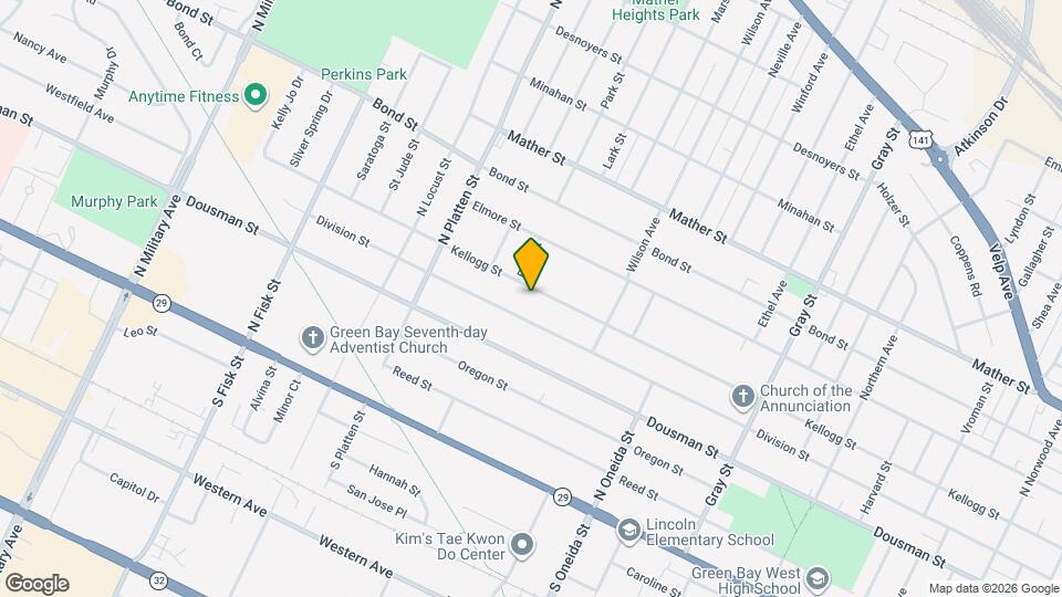 1275 Kellogg St Map and Location Details