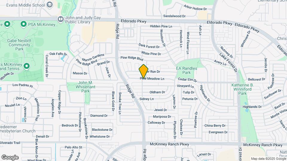 6005 Pine Meadow Ln Map and Location Details