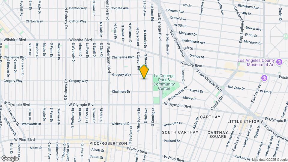 825 S Holt Ave Map and Location Details