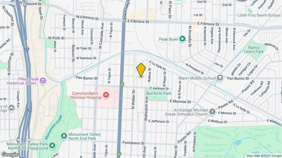 2426 N Wahsatch Ave Map and Location Details