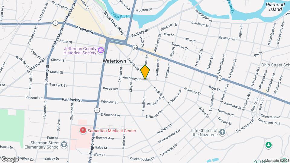 338 Academy St Map and Location Details