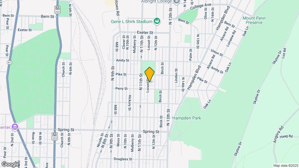 1323 Locust St Map and Location Details