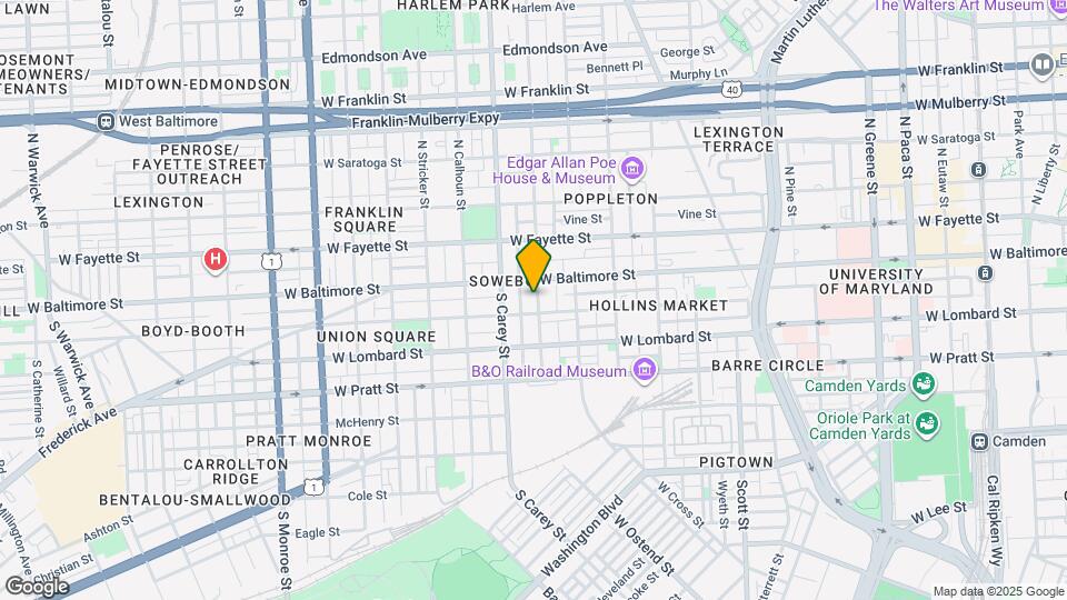 20 S Carrollton Ave Mapa y Detalles de la Ubicación