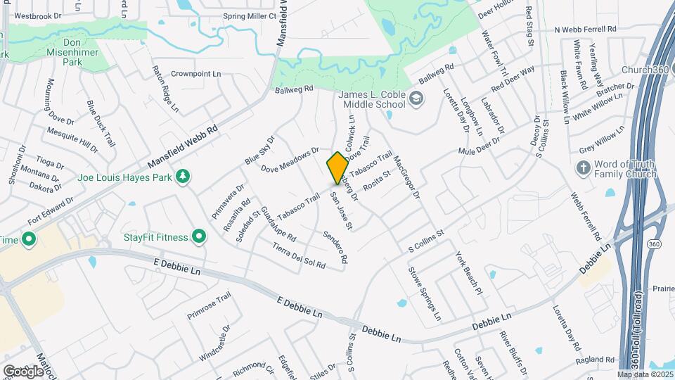 908 Tabasco Trail Map and Location Details