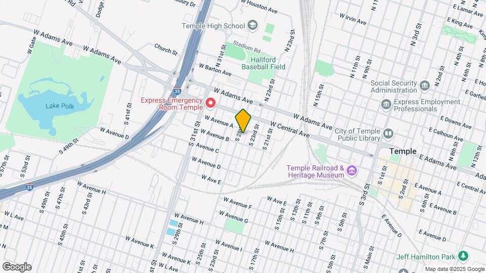107 S 25th St Map and Location Details