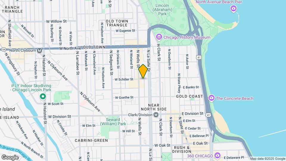165 W Schiller St-Unit -3-B Map and Location Details