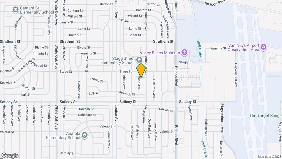 7722 Wish Ave Map and Location Details