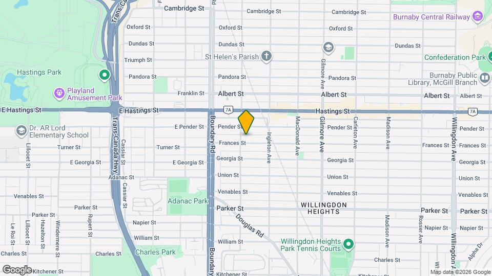 3811 Frances St Map and Location Details