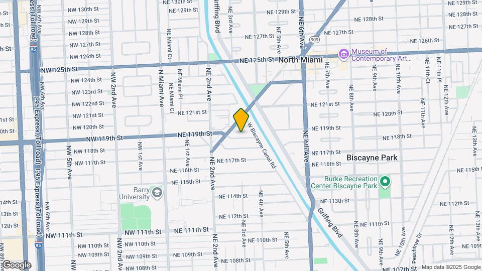 287 NE 118th Terrace Map and Location Details