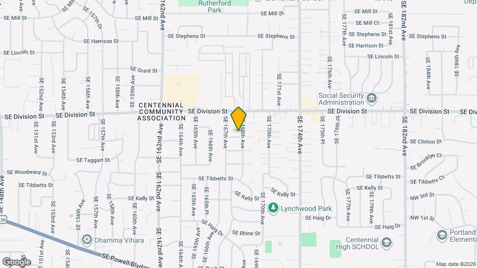 2641 SE 168th Ave Map and Location Details