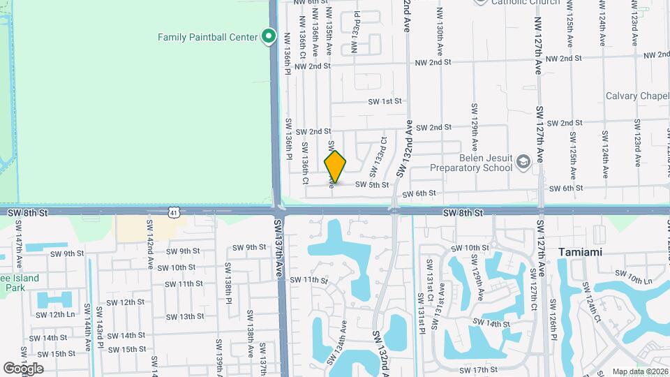 13450 SW 5th St Mapa y Detalles de la Ubicación