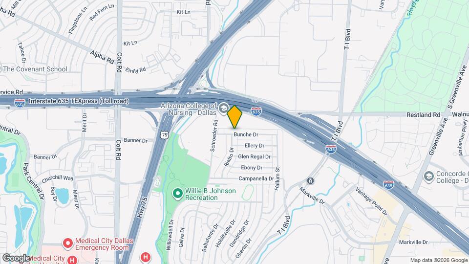 8307 Bunche Dr Map and Location Details